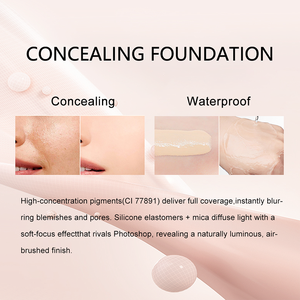 Base de Maquillaje Líquida Mate de Cobertura Total a Prueba de Agua con Logotipo Personalizado, Corrector de Maquillaje - Product Image 3