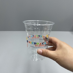 Tasse de charcuterie en plastique PET jetable avec <span class=keywords><strong>couvercle</strong></span>, verre transparent Boba, thé au lait, crème glacée, boisson froide, approvisionnement d'usine - Product Image 3