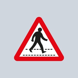 Symboles de marquage routier thermoplastiques préformés réfléchissants de première qualité, autocollants antidérapants et déchirables pour les projets de sécurité routière - Product Image 1