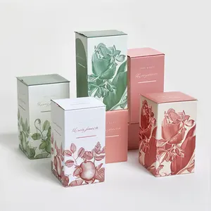 Pink boxes for packaging cosmetics for eyeliner box card paper lip gloss packaging box wholesale with logo customized printing