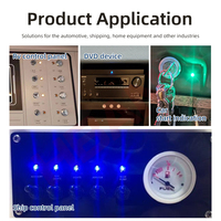 Voyant signal 8mm IP67 industriel RVB LED tête bombée avec fils