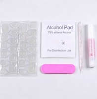 Precio Favorable, 24 Hojas de Pegamento para Uñas en Gel, Adhesivo de Doble Cara, Cinta Adhesiva Impermeable, Pegamento en Gel para Arte de Uñas, Uñas Postizas