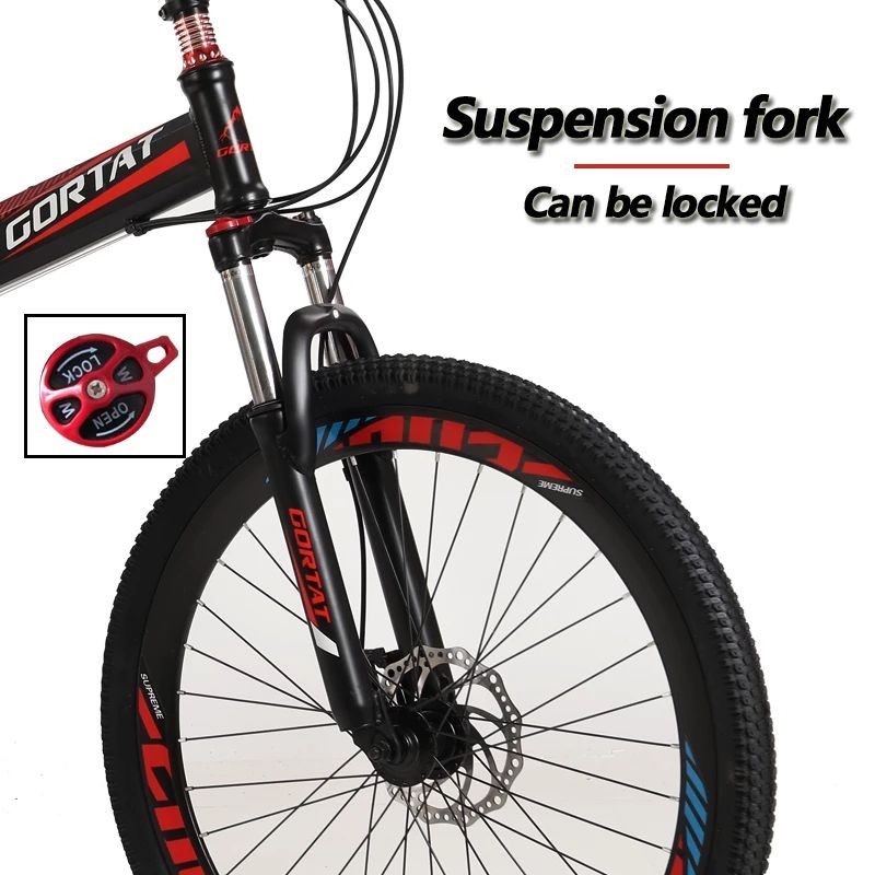 24/26 Inch Carbon Steel Frame Mountain Bike Foldable Racing