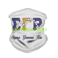 Cache-cou sans couture imprimé pour sororité, en tissu extensible, masque facial de sport, bandana d'extérieur, personnalisable avec logo – Vente chaude