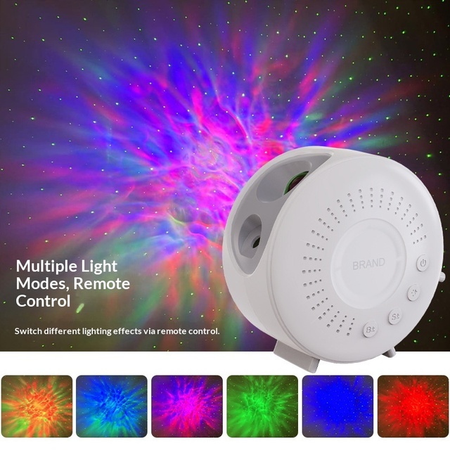 Galaxy Projector LED Starry Sky Nebula Night Light Star Projector with Color-Changing 16-Color USB-Powered Bedroom Night Light