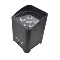 Projecteur LED Par sans fil DMX en aluminium et fer, rechargeable, 6x6-en-1, 40W, noir, pour événements extérieurs, à prix avantageux