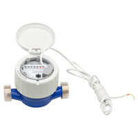 Compteur d'eau mécanique à jet unique R80 R160 DN 15 avec garantie de 10 ans, lecteur de compteur d'eau à jet unique en laiton DN 20 avec ligne de signalisation