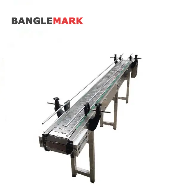 Stainless Steel Chain Plate Conveyor for bottle Slat conveyor