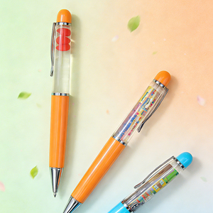 Stylo flottant à huile liquide en acrylique ABS de haute qualité pour la promotion de marque et les cadeaux d'entreprise - Product Image 1
