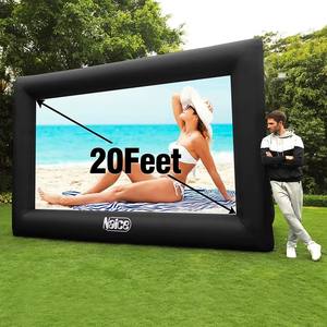 Écran de cinéma gonflable d'extérieur pour fêtes dans la cour, écran de projection en forme d'arche avec souffleur inclus - Product Image 4