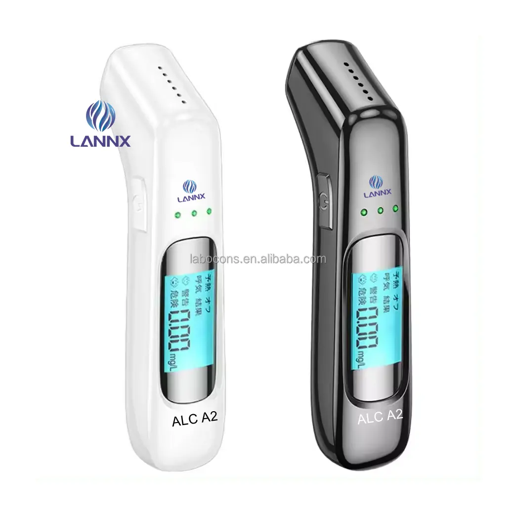 LANNX ALC A2 Ready to send Digital LCD Display breathalyzer accuracy Alcohol Tester smart High Accurate Alcohol Checker