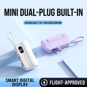 Batería Externa Compacta de 5000mAh con Cable USB Tipo C Integrado para Viajes y Uso Diario - Product Image 5