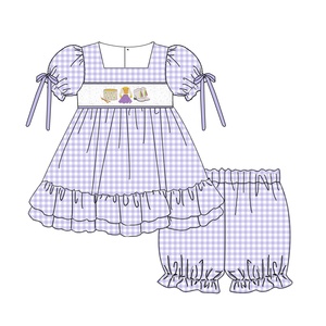 Nuovi Design di <span class=keywords><strong>Abbigliamento</strong></span> per Bambini per il Mardi Gras, Vestiti Ricamati per Bambine, <span class=keywords><strong>Abbigliamento</strong></span> per Bambini - Product Image 3