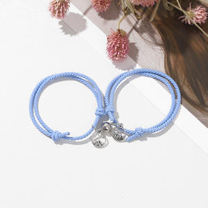 Mountain Sea <span class=keywords><strong>Promise</strong></span> Anziehen Magnet armband Armreif Geflochtenes Seil Charm Paar Armband Für Liebhaber Mann Frauen Mädchen Junge Geschenk - Product Image 5