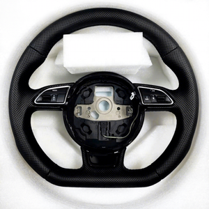 Audis พวงมาลัยหนังแบบเจาะรูสำหรับ audis A3 A5 A6 A6L <span class=keywords><strong>A4</strong></span> <span class=keywords><strong>B9</strong></span> A4L C8 Q5 Q7 TT RS3 RS4 RS5 S4รถรวม Q3 - Product Image 1