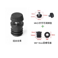 Kit de pieds réglables auto-adhésifs réutilisables en acier inoxydable M6 M8 M10 pour rehaussement de base de chaise de bureau et table basse