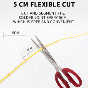 24V 8mm COB <strong>LED</strong> Strip <strong>Light</strong> Flexible High Brightness 4000K Warm White Wi-Fi Remote Control Indoor Cabinet <strong>Furniture</strong> Accent - Product Image 2