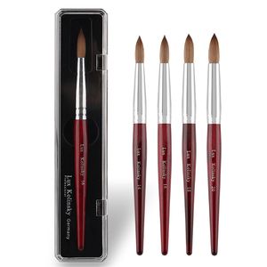 Nuevo <span class=keywords><strong>Pincel</strong></span> de <span class=keywords><strong>Uñas</strong></span> Profesional 2026, Proveedor de Alemania, Mango de Madera Roja, 100% Pelo Kolinsky Puro, <span class=keywords><strong>Pincel</strong></span> de <span class=keywords><strong>Uñas</strong></span> Acrílico - Product Image 1