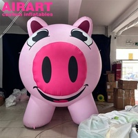Modèle d'animaux gonflables réalistes en forme de cochon, vente chaude, cochons gonflables
