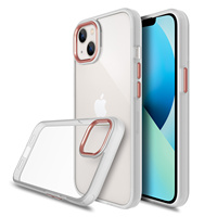 Étui résistant aux rayures et aux chocs pour iPhone 13 14, 1 pièce, prix d'usine, en alliage Transparent, 2mm, prix de gros