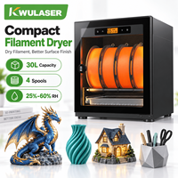 Armoire de rangement pour filaments d'imprimante 3D avec déshumidificateur semi-conducteur, roulement indépendant et trous d'alimentation directe pour PLA, PETG, ABS, TPU, Nylon