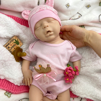 Poupée Reborn en Silicone Solide de 18 Pouces pour Fille, Design Sommeil Yeux Fermés, Parfum Doux de Talc pour Compagnie Émotionnelle, Artistique