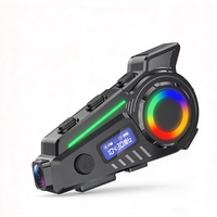 K19 Motosiklet Kaskı Kulaklığı 4K Kamera DVR Video Kaydedici IP65 60H RGB Işık GPS Destekli Özel Logo Kask Kulaklığı