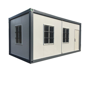 Casa Contenedor Rectangular de Acero Ligero, Unidad de Vivienda de Diseño Industrial para Uso en Obras de Construcción - Product Image 1