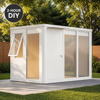 Module de jardin modulaire 114 pieds carrés, bureau de jardin moderne en aluminium préfabriqué, cabine studio DIY pour chambre, parc et marchés UE/US