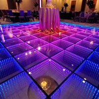 ANYCASE Infinity LED 3D Dance Floor RGBW Matrix Light pour DJ & KTV IP65 Corps en verre aluminium blanc chaud blanc émettant de la lumière