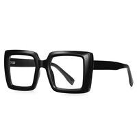 Gafas de Sol Cuadradas Grandes para Mujer, Montura Óptica TR90, Estilo Europeo, Anti Luz Azul, para Fotografía Urbana, 2170-3