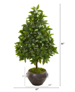 OH ARTS Nouveau design d'<span class=keywords><strong>Arbousier</strong></span> artificiel Fausse plante pour la maison, le bureau et le centre commercial Décoration écologique durable Vert vif - Product Image 2