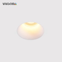 GC07032 Mini spot encastré carré moderne, sans cadre, en plâtre gypse, peignable, CCT complet, pour la vente au détail et l'hôtellerie