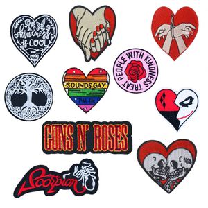 New Design Iron on Punk Style Girl Power love Heart Patch for Clothing Bag Decoration - Product Image 1