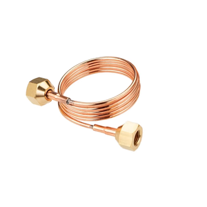 ท่อฝอยทองแดงแรงดันสูงพร้อมน็อตและปลอกนิ้วพื้นผิวเรียบ1ม./1.5ม. สำหรับตู้เย็นและเครื่องปรับอากาศ - Product Image 4