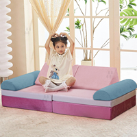 Kristallklarer, superweicher, modularer, moderner Kinder-Multifunktions-Sofa mit kreativer Trennwand für Spielbereiche, hohe Dichte, Hotel- und Schlafzimmergeeignet
