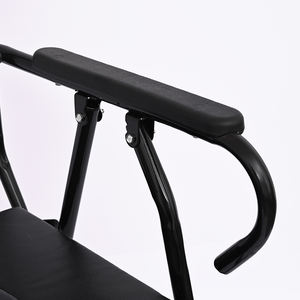 Chaise <span class=keywords><strong>de</strong></span> <span class=keywords><strong>toilette</strong></span> pliable à domicile pour femmes enceintes et personnes âgées, confortable, coussin doux, tube en acier épaissi, livrée avec un seau <span class=keywords><strong>de</strong></span> <span class=keywords><strong>toilette</strong></span> - Product Image 4