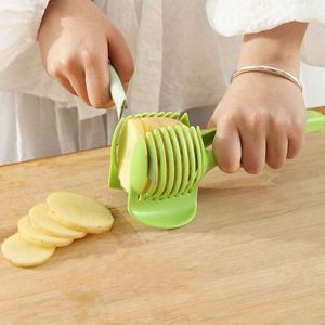 Custom logo Handheld Multifunctional Food Clip Stainless Steel and Plastic Lemon Slicer Round Divider Manual Fruit Divider <b>Gifts</b> - Product Image 4