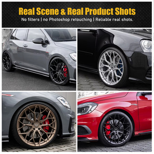 Jantes forgées monobloc personnalisées Viaol 18 19 20 pouces 5x112 noires légères concaves pour <span class=keywords><strong>Audi</strong></span> <span class=keywords><strong>RS3</strong></span> Golf R Mercedes A45 - Product Image 2