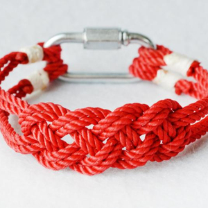 Handmade Happiness knotted <b>rope</b> <b>bracelet</b> - Product Image 1