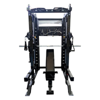 Máquina Multifuncional de Grado Comercial: Power Rack, Cable Crossover, Máquina Smith y Sistema de Poleas Ajustable para Gimnasio en Casa