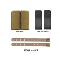Pochette tactique Molle Tri-Claw Warfalcon personnalisée 1000D pour chargeur de munitions 9 mm, pour chasse, porte-chargeur de poitrine