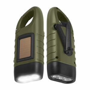 Torcia LED a manovella portatile con <span class=keywords><strong>luce</strong></span> solare per tenda, torcia di emergenza a lungo raggio per campeggio ed escursioni all'aperto - Product Image 1