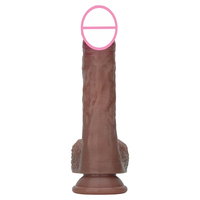 Vibromasseur Dildo en Silicone de Haute Qualité pour Femme, Modèle Empereur Romain, avec Télécommande, en Gel de Silice