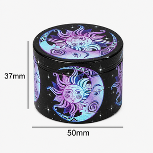 เครื่องบดสมุนไพร 4 ชั้น ทำจากโลหะผสมสังกะสี ลายเห็ดแฟนตาซี สำหรับบดยาสูบและเครื่องเทศ อุปกรณ์เสริมสำหรับร้านขายอุปกรณ์สูบบุหรี่ ขายส่ง - Product Image 5