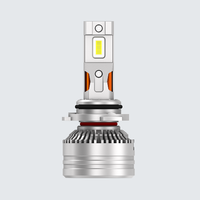 Ampoules de phares de voiture LED Super Brightness X18S 9006 HB4 60W avec ventilateur de refroidissement haute performance 12000LM 12V