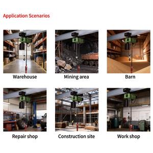 Европейский стандартный электрический тельфер 1-3 тонны с тросом и цепным подвесом, новый, сертифицированный CE, для стационарных строительных работ - Product Image 2