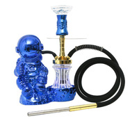 Chicha LED lumineuse style astronaute, grand ensemble de chicha arabe à tube unique pour bars KTV