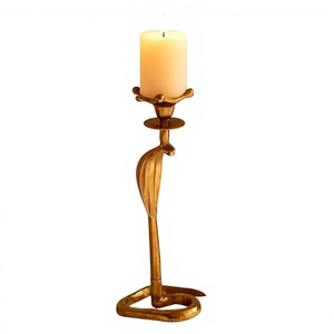 Candelabro Decorativo de Hierro, Centro de Mesa Moderno de Metal para Sala de Estar, Comedor, Bodas, Fiestas, Pascua - Product Image 1