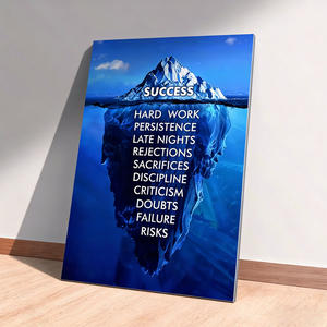 Arte Abstracto Moderno en Lienzo, Impresión en Aluminio, Motivacional, Éxito, Trabajo Duro, Decoración Inspiradora para el Hogar, Cuadro Colgante - Product Image 1